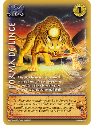 Forma de Lince (TKit Premium 2024 - Magia y Divinidad)