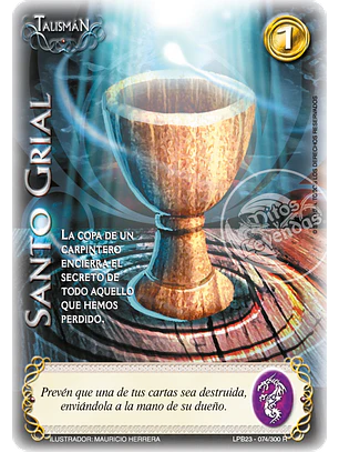 Santo Grial (Leyendas PB 3.0 - Reales)