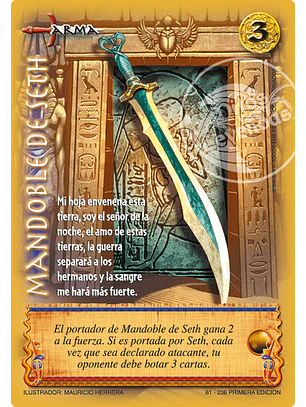 Mandoble de Seth (Clásico DOMRA - Real)