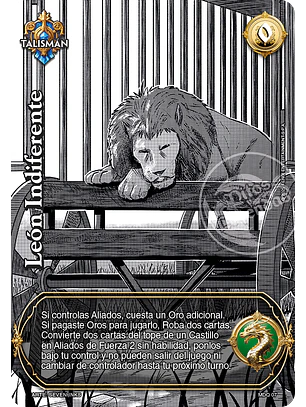 León indiferente (ONY - MDQ)