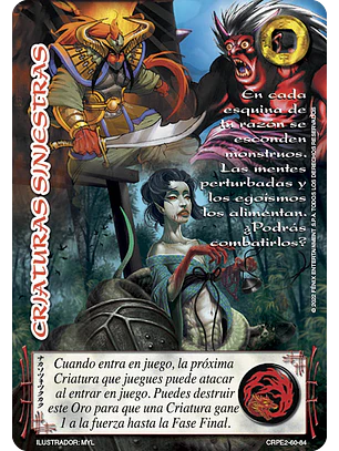 Criaturas Siniestras (CRPE2 - Criaturas)