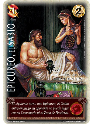 Epicureo, el Sabio (HELENICA ANIV - Cortesana)