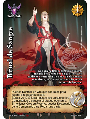 Ritual de Sangre (Bestiarium - MR)