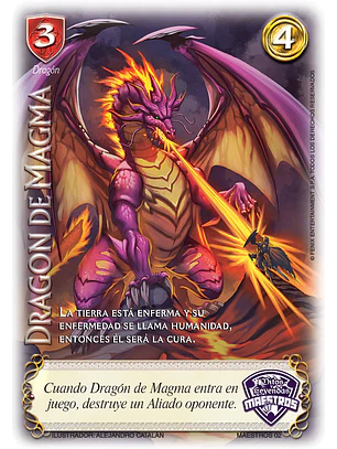 Dragón de Magma (Arte Alternativo) (Torneo Maestros Espada Sagrada)