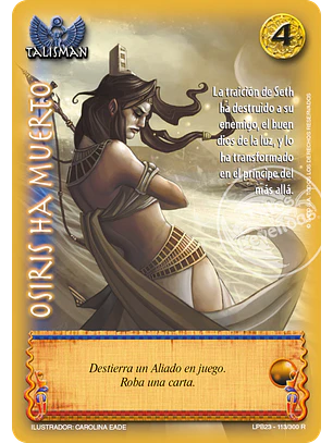 Osiris ha Muerto (Leyendas PB 3.0 – Reales)