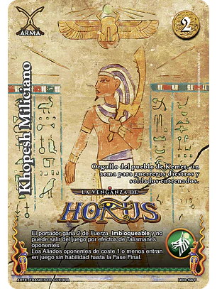 Khopesh Miliciano (La Venganza de Horus - Promocional)