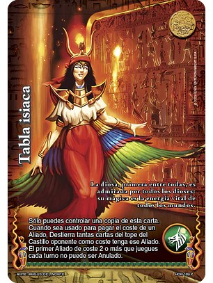 Tabla Isiaca (La Venganza de Horus - Promocional)