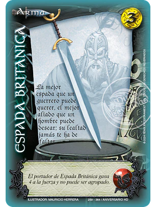 Espada Británica (HD Aniversario - Cortesana)