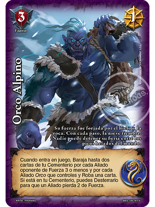 Orco Alpino (Bestiarium - Vasalla)