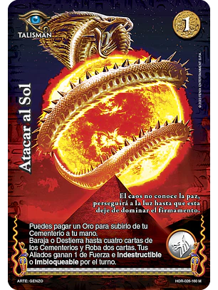 Atacar el Sol (La Venganza de Horus - MR)