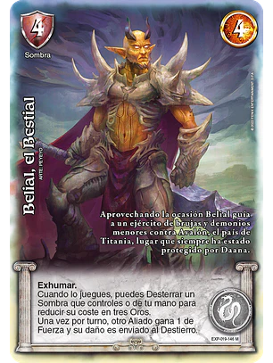 Belial, el bestial (EXP - MR)