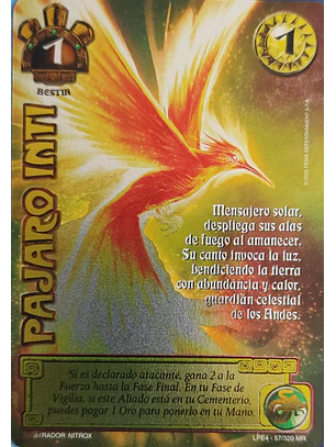 Pájaro Inti (LPE4 - MR)