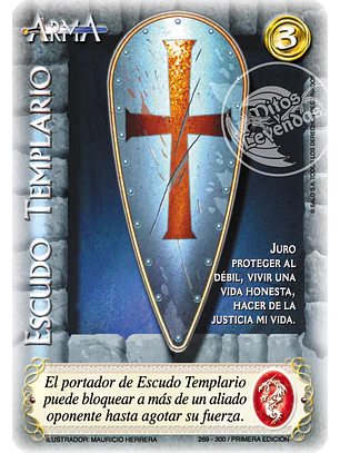 Escudo Templario (Clásico CRU - Cortesana)