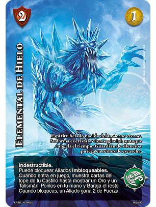 Elemental de Hielo (TK25 - Hielo Inmortal)