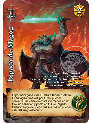 Espada de Magog (Bestiarium - Promocional)