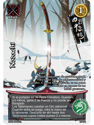 Nodachi (Esp.Samurai - Promocional)