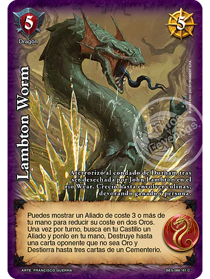 Lambton Worm (Bestiarium - Cortesana)
