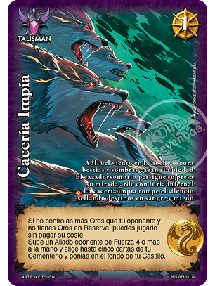 Cacería Impia (Bestiarium - Real)