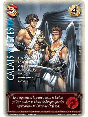 Calais y Cetes (HELENICA ANIV - Cortesana)