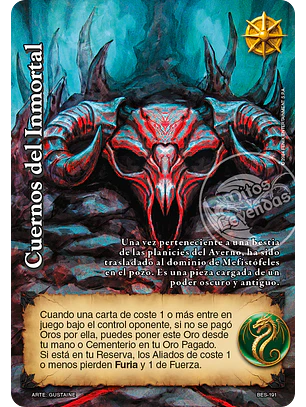 Cuernos del Inmortal (Bestiarium - Promocional)