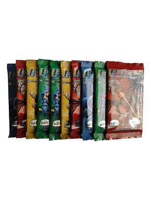 Pack con 10 sobres de Leyendas 3.0 Primer Bloque