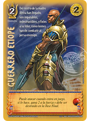 Guerrero Etiope (Aniversario de Ra - Cortesana)