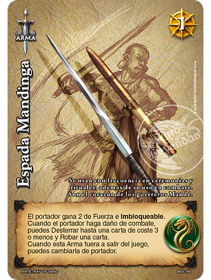 Espada Mandinga (Bestiarium - Promocional)