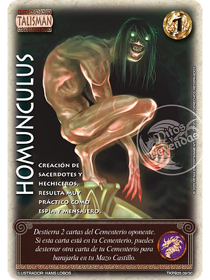 Homunculus (TKPB25 - Nobleza y Poder)