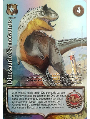 Dinosaurio Carnotaurus (LTD - Cortesana Foil)