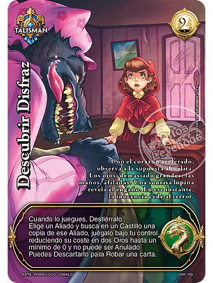 Descubrir Disfraz (ONY - Caperucita Roja)