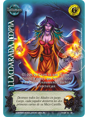 Llamarada impía (AHDX - Necromancia)