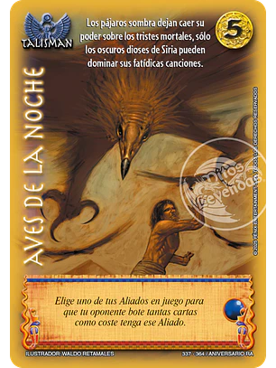 Aves de la noche (Aniversario de Ra - Vasalla)