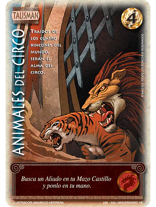 Animales de Circo (HELENICA ANIV - Cortesana)