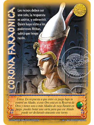 Corona Faraonica (Aniversario de Ra - Vasalla)