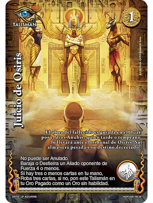 Juicio de Osiris (La Venganza de Horus - MR)