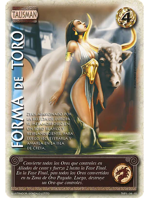 Forma de Toro (TKPB23 - Dragon Dorado)