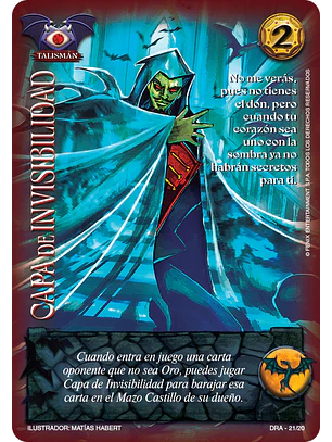 Capa de Invisibilidad (Kit Drácula - Promocional)