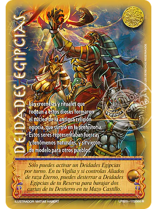 Deidades Egipcias (Leyendas PB 3.0 – Reales)