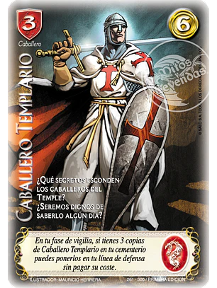 Caballero Templario (Clásico CRU - Cortesana)