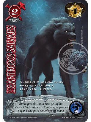Licantropos Salvajes (LPE25 - Arte Alternativo)