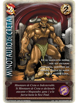 Minotauro de Creta  (Helénica Aniv - Rework)
