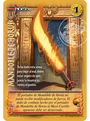 Mandoble de Horus (Clásico ENCRU - Real)