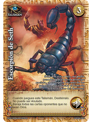 Escorpión de Seth (La Venganza de Horus - Real)