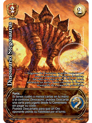Dinosaurio Stegosaurus (ONY - VC Foil)