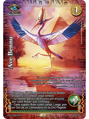 Ave Bennu (La Venganza de Horus - Promocional)