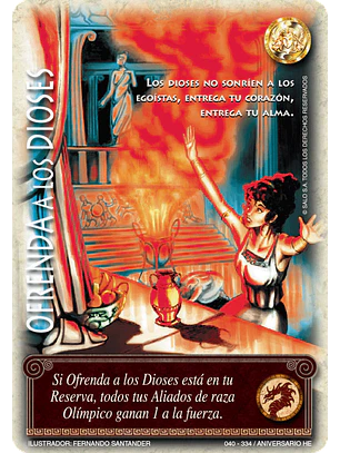 Ofrenda a los Dioses (Helénica Aniv - MR)