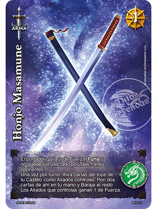 Honjo Masamune (Bestiarium - Promocional)