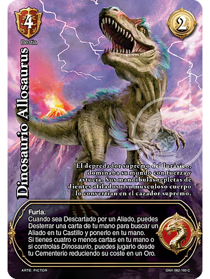 Dinosaurio Allosaurus (ONY - VC Foil)