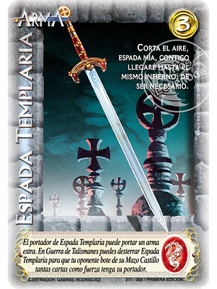 Espada Templaria (Clásico CRU - Cortesana)