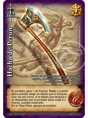 Hacha de Perún (Bestiarium - Cortesana)